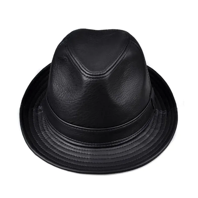Lemont Genuine Leather Trilby Hat