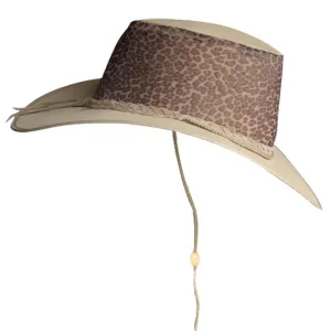 Leopard Canvas & Mesh Hat