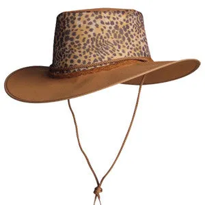 Leopard Canvas & Mesh Hat