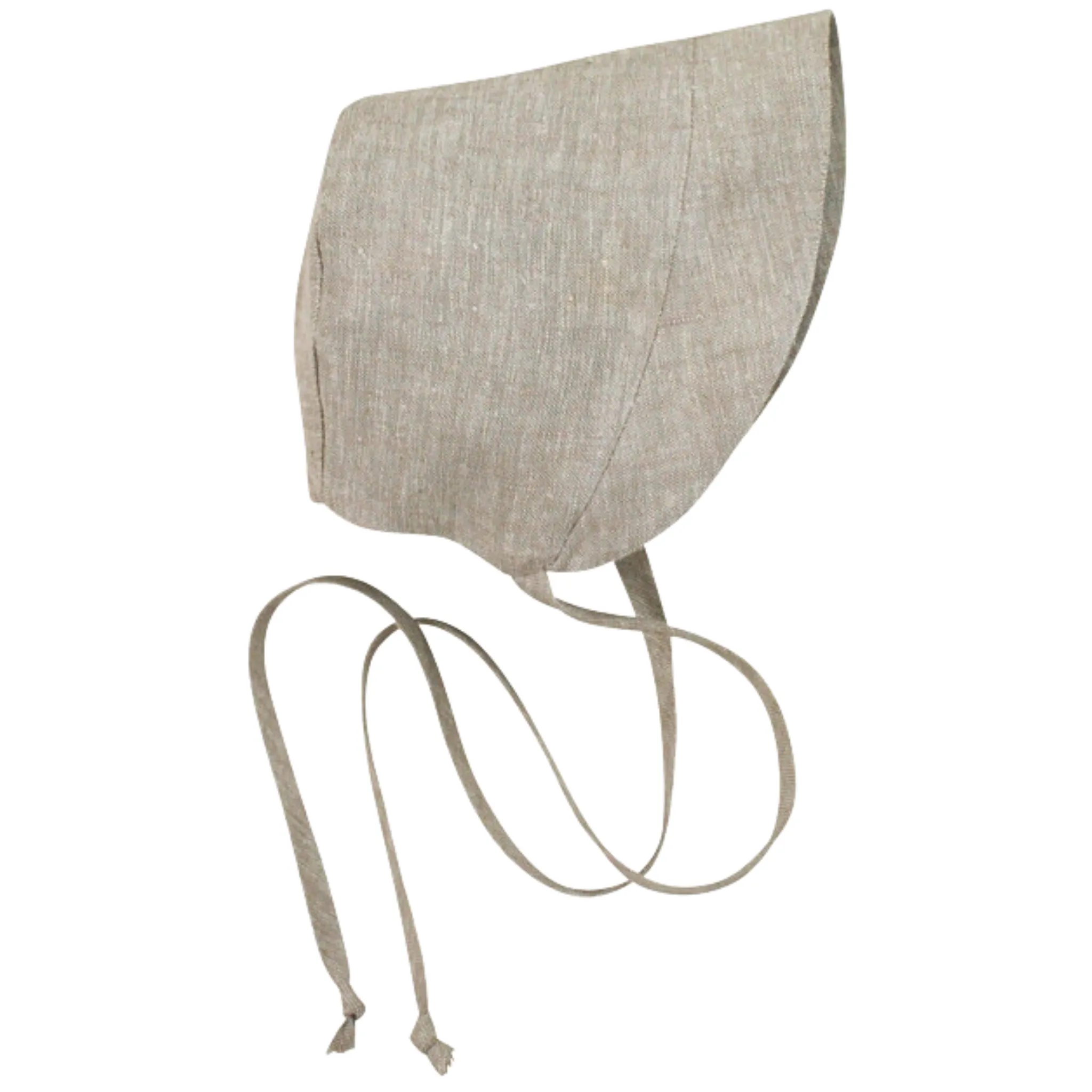 Linen Wide Brim Sun Bonnet in Wheat