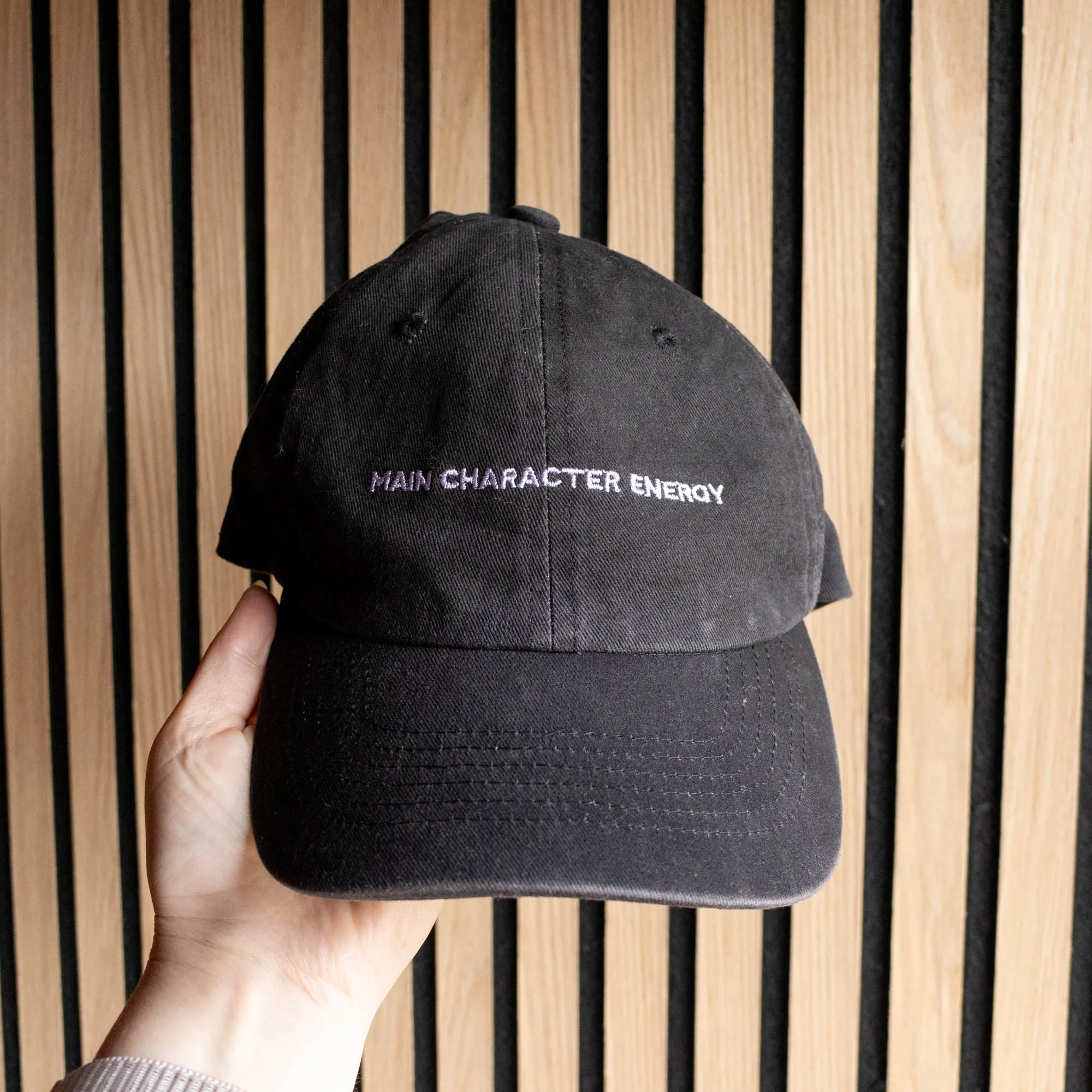 Main Character Energy Black Cap