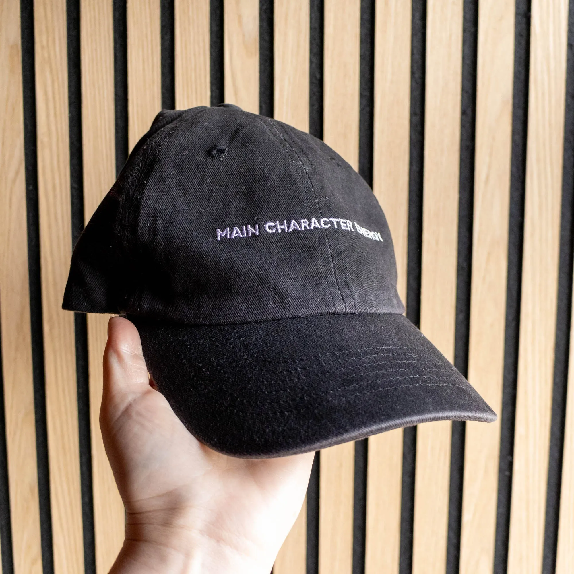 Main Character Energy Black Cap