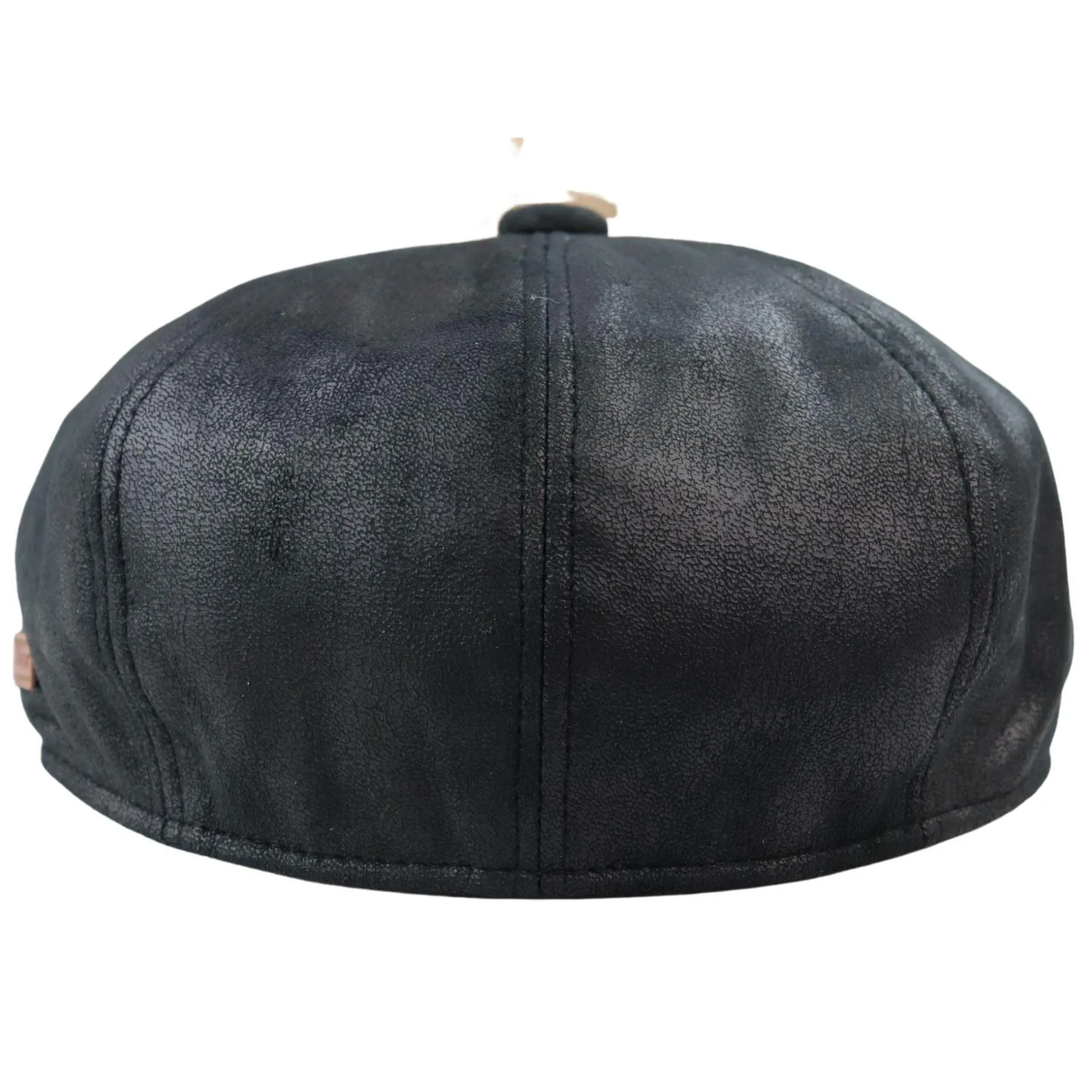 Mens 8 Panel Razor Baker Boy Hat PU Leather Blinders Newsboy Flat Cap Black Brown