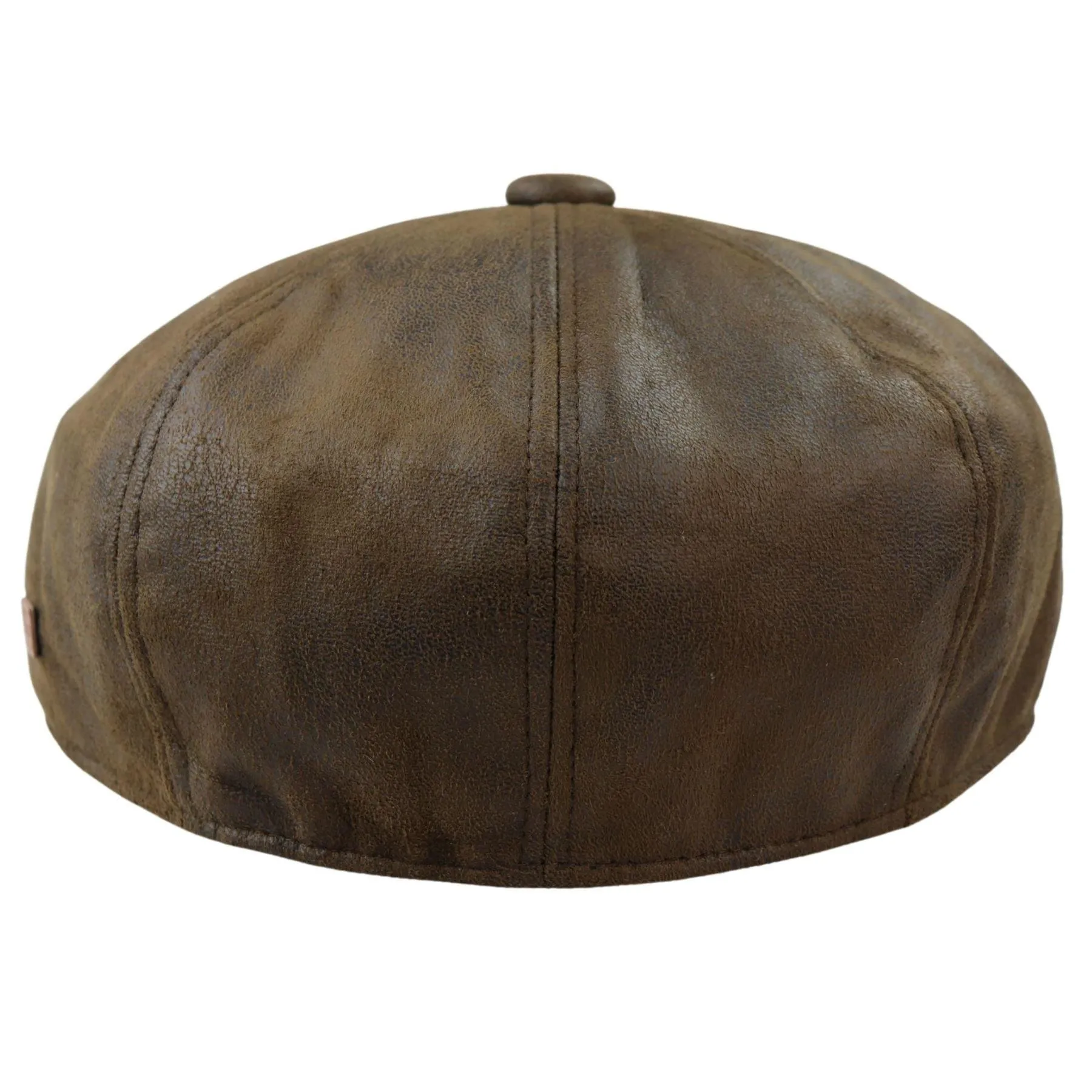 Mens 8 Panel Razor Baker Boy Hat PU Leather Blinders Newsboy Flat Cap Black Brown