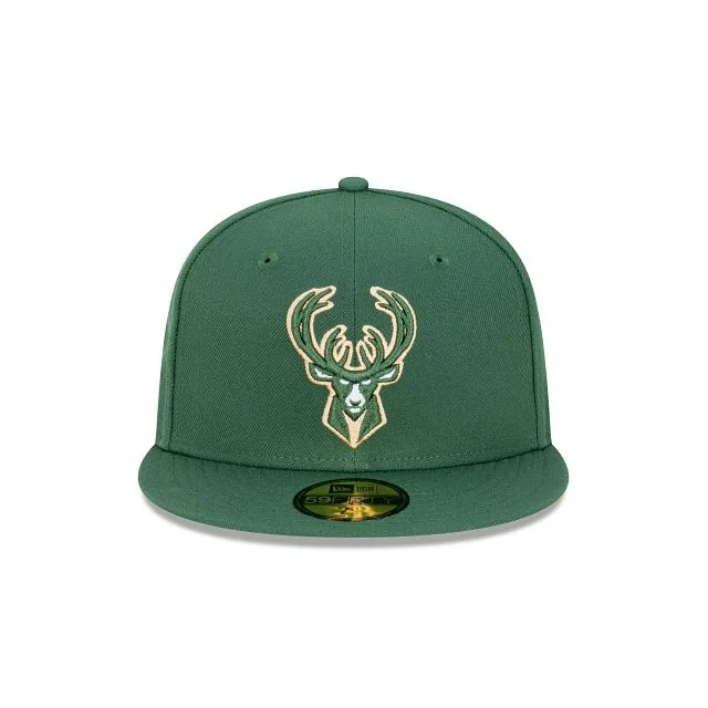 Milwaukee Bucks Authentic Collection 59FIFTY Fitted Cap - Green