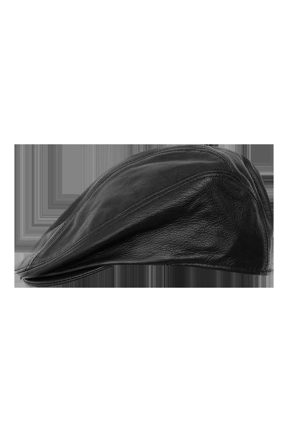 New Real Cow Leather Ivy Flat Newsboy cap Gatsby Golf Hat Driver Cabbie