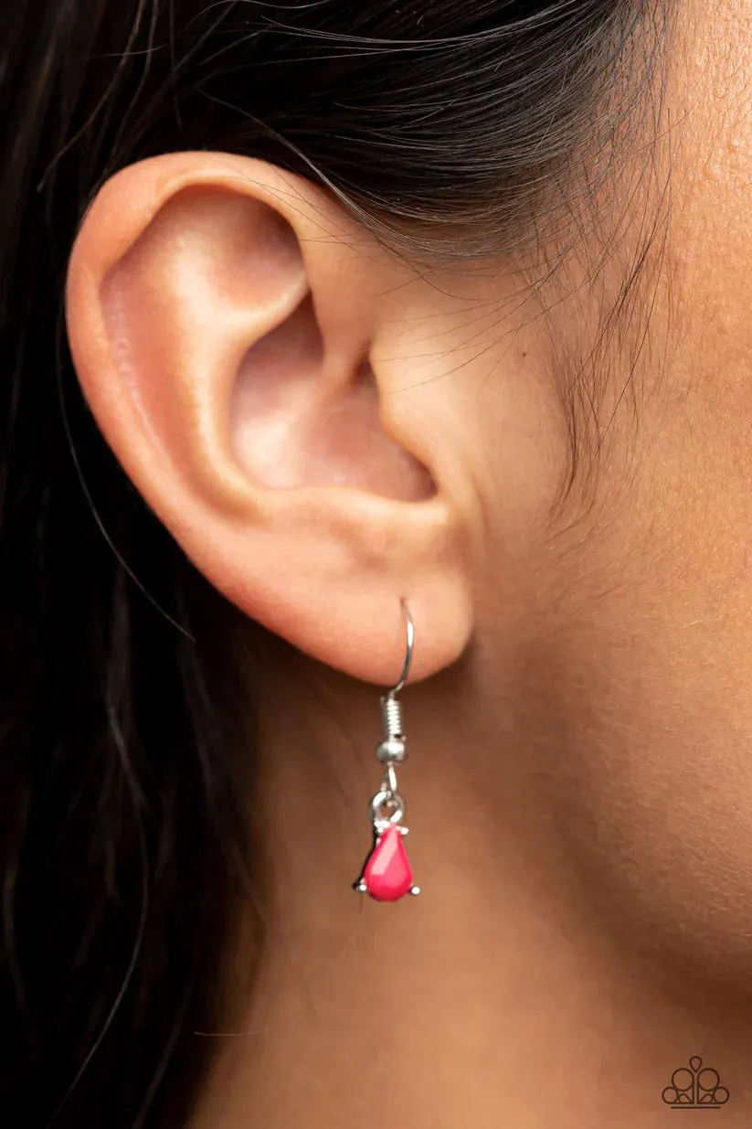 Paparazzi Indie Icon Pink Necklace & Earring Set