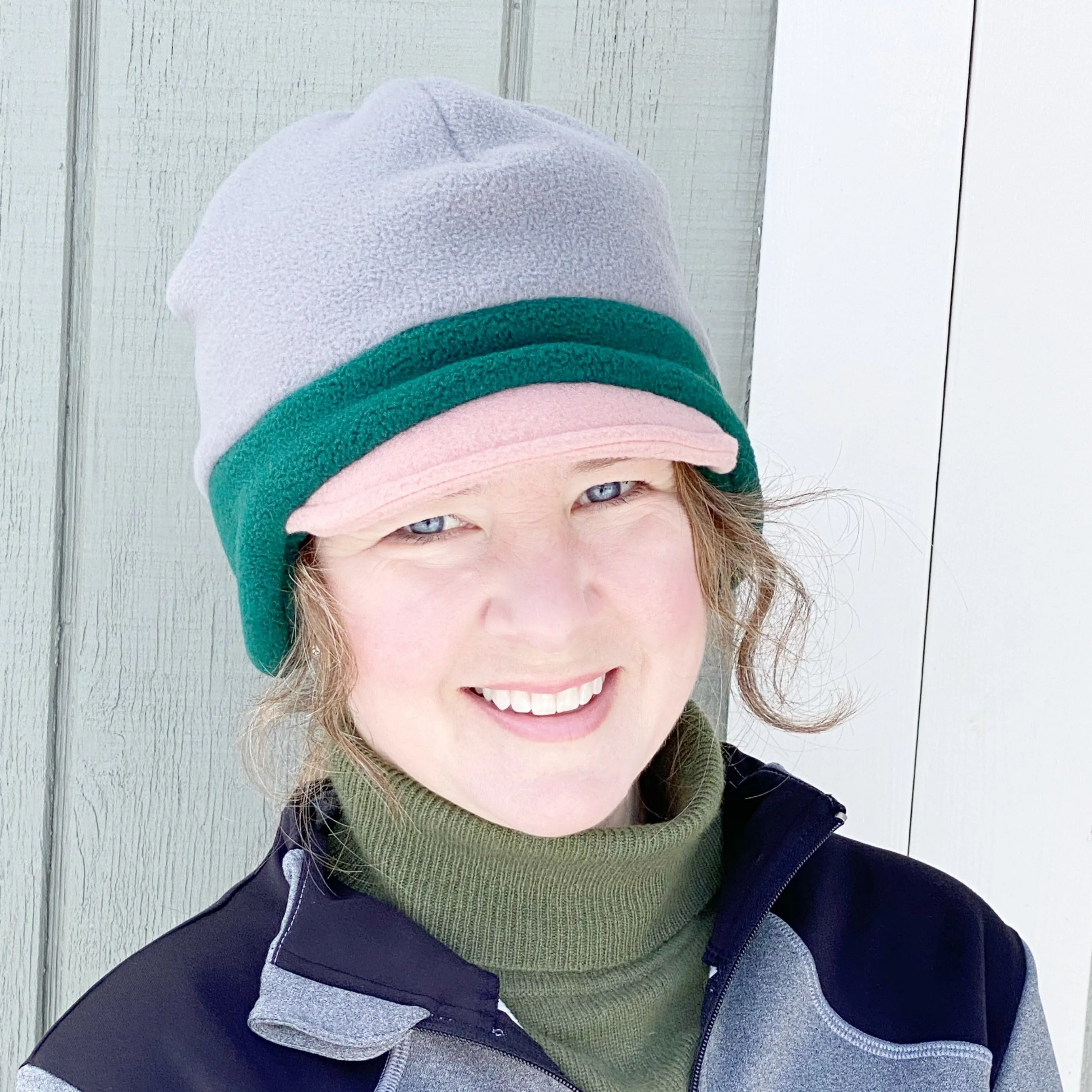 Patchwork Fleece Hat for Women, Unitstyle, Men's or Fashion Beanie Earflap Hat for Winter