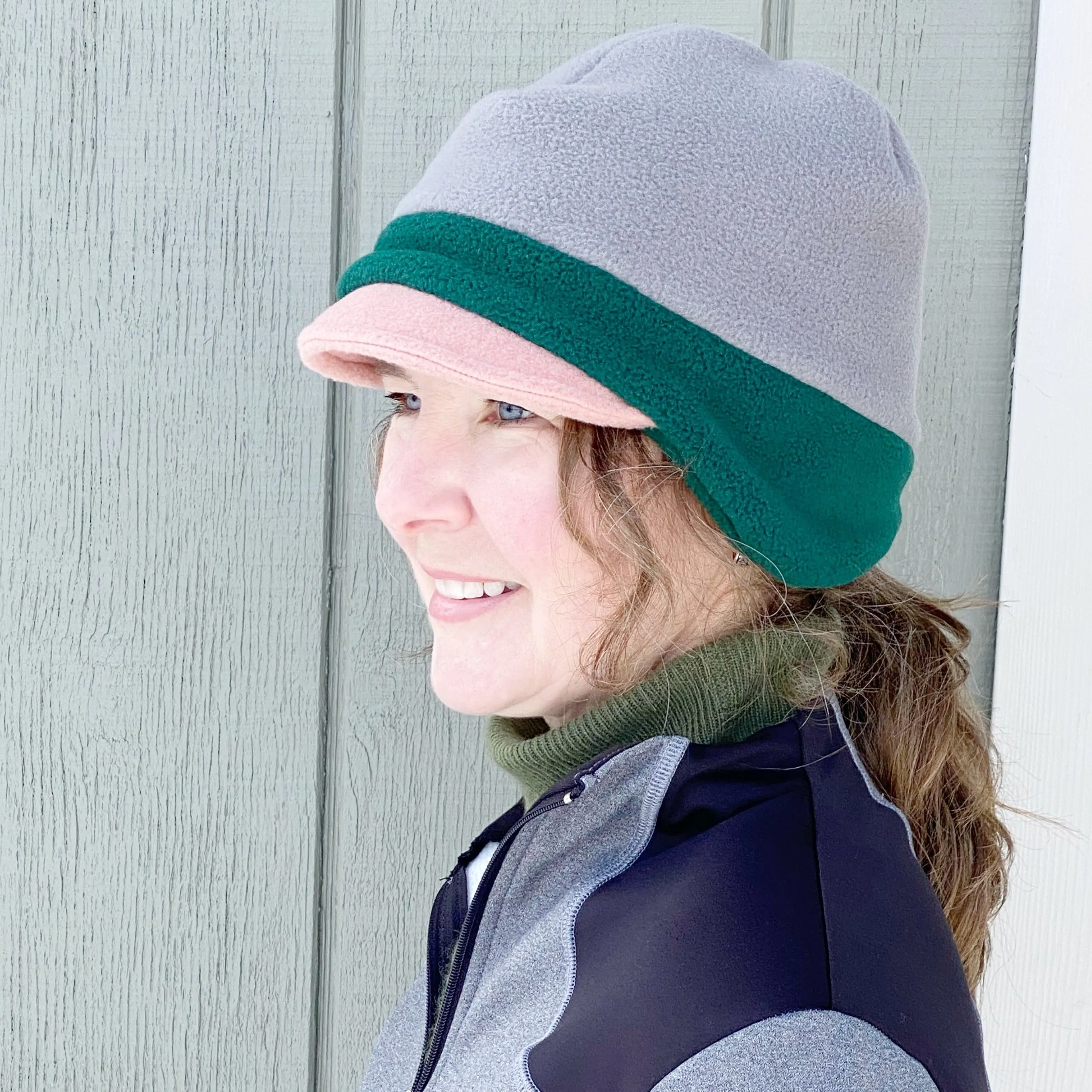 Patchwork Fleece Hat for Women, Unitstyle, Men's or Fashion Beanie Earflap Hat for Winter