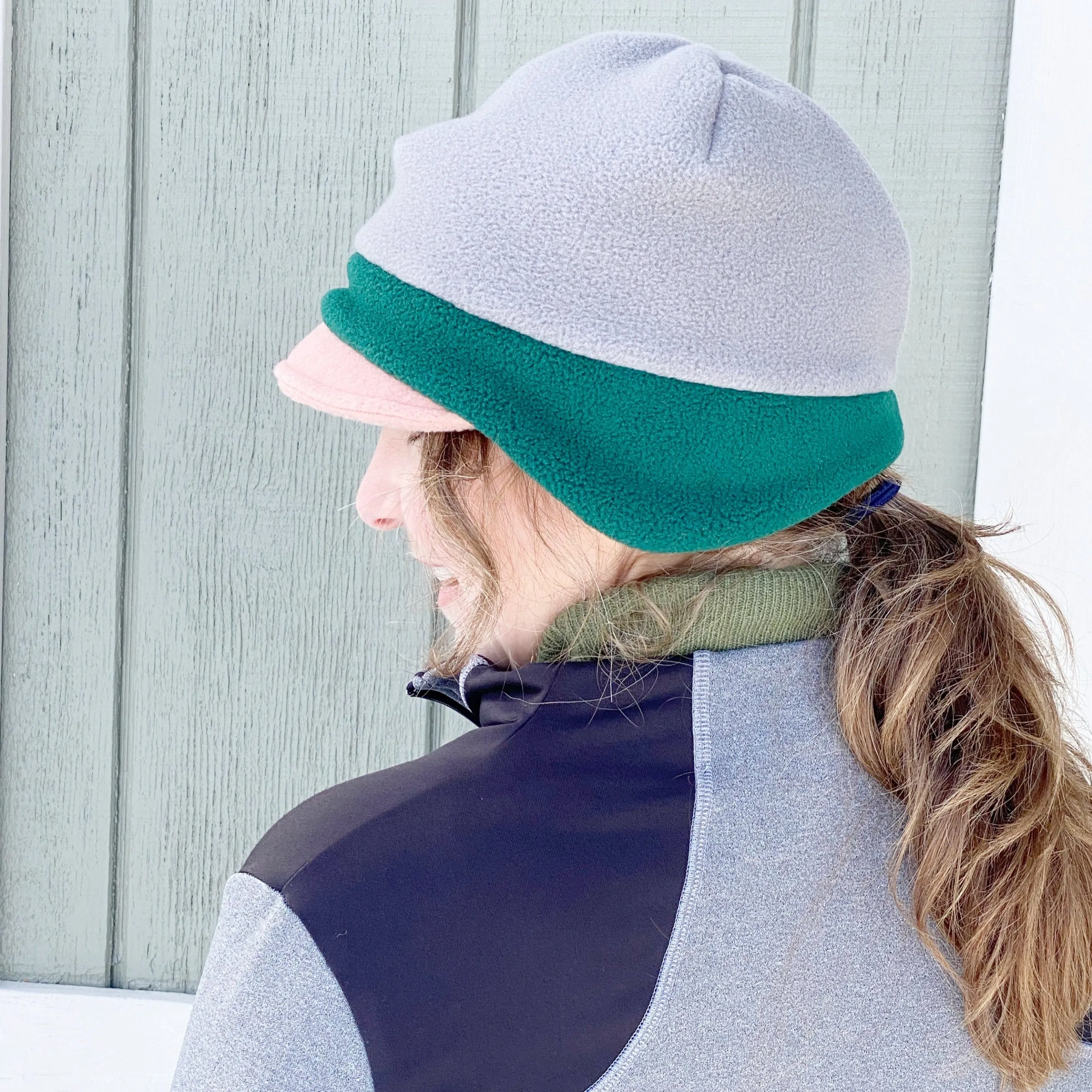 Patchwork Fleece Hat for Women, Unitstyle, Men's or Fashion Beanie Earflap Hat for Winter