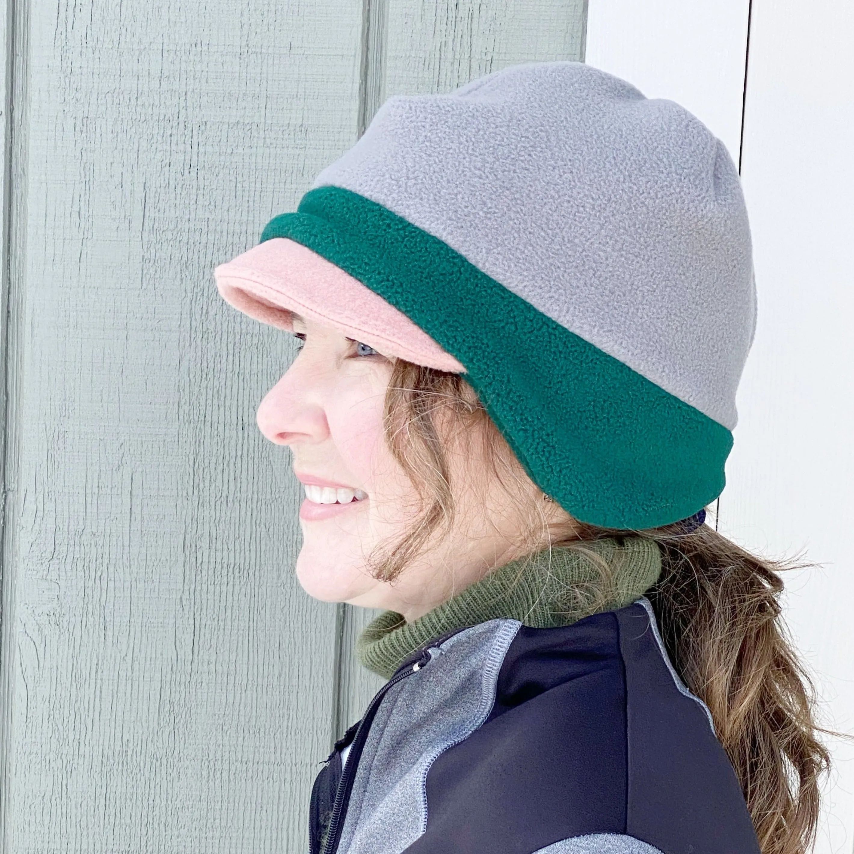 Patchwork Fleece Hat for Women, Unitstyle, Men's or Fashion Beanie Earflap Hat for Winter
