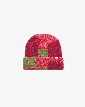 Patchwork Rib Beanie