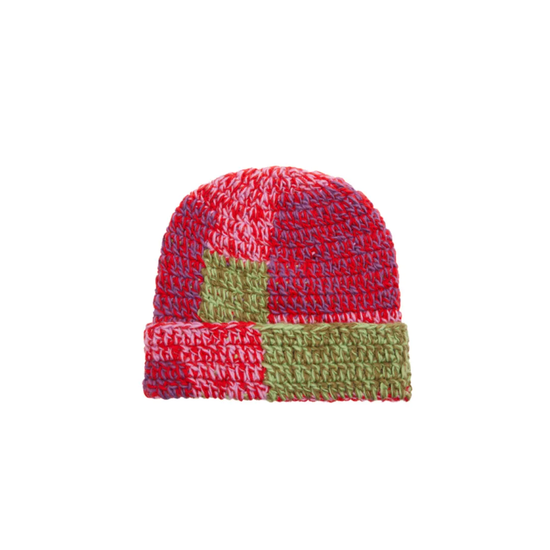 PATCHWORK RIB BEANIE