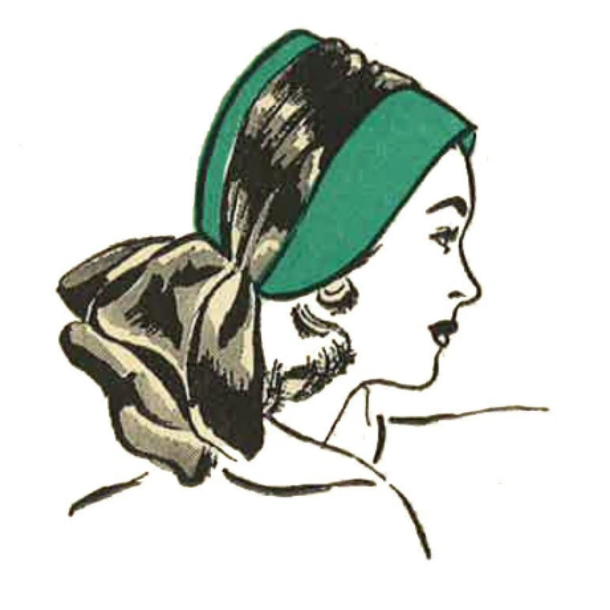 PDF - 1940s Pattern, Set of Hats & Bonnets -  Hat 21"(53cm) - Instantly Print at Home