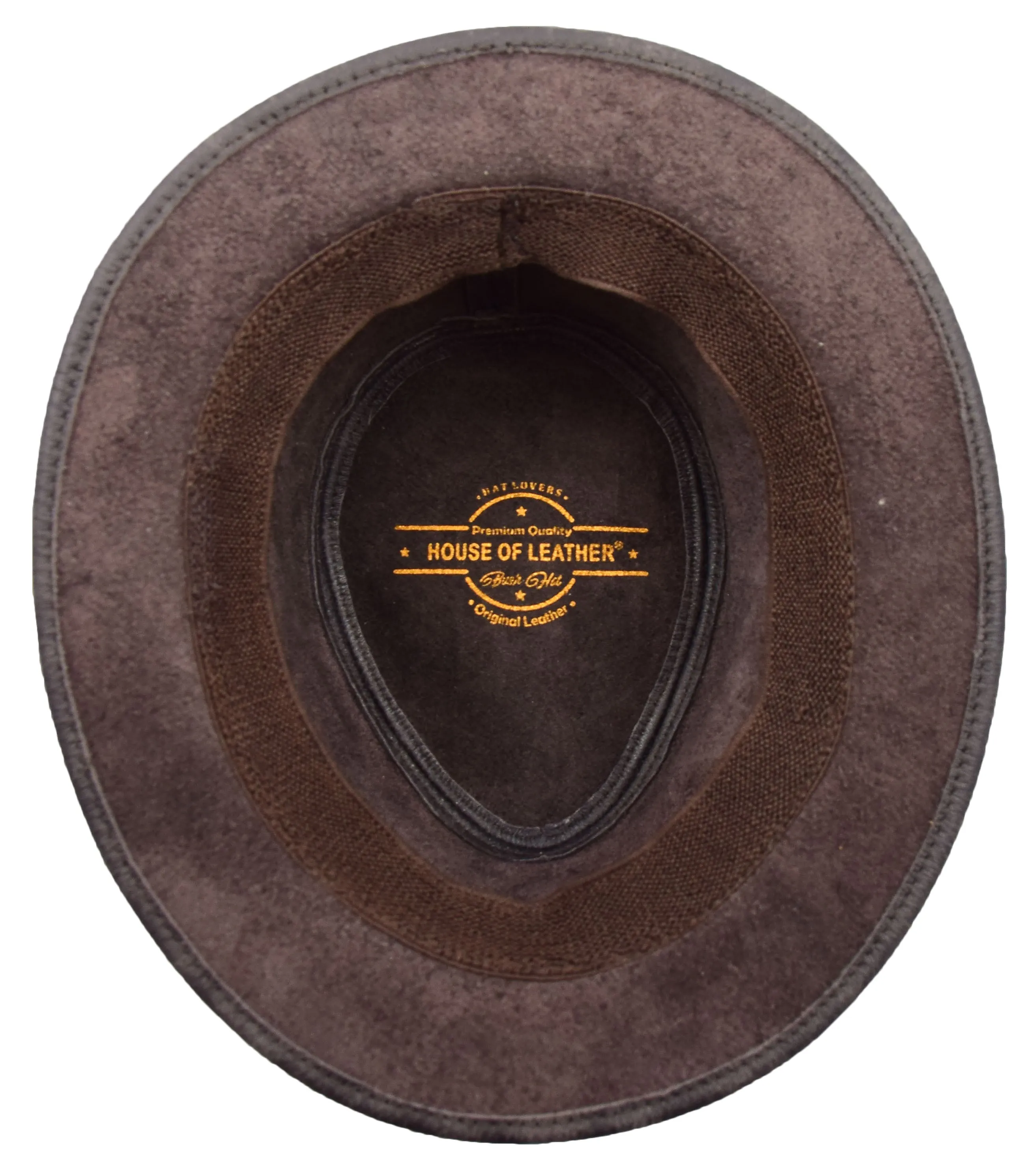 Real Leather Trilby Hat Soft Lightweight HL004 Brown