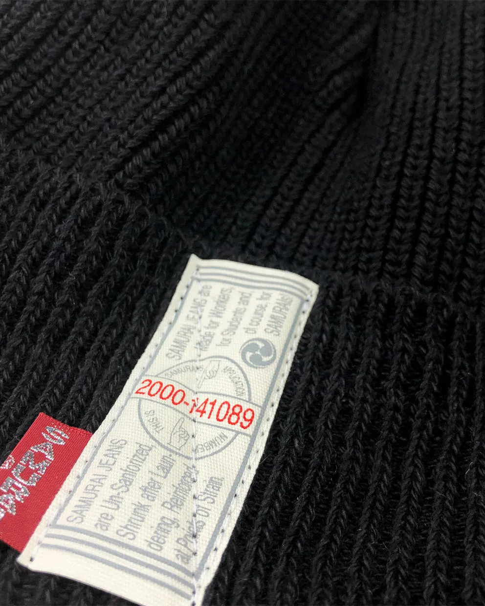 Samurai Jeans SJ501NC Knit Watch Cap - Black