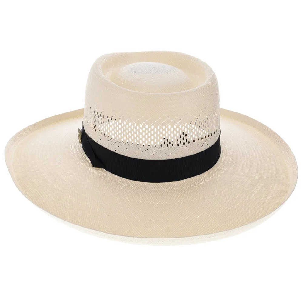 San Juan - Dobbs Vented Shantung Straw Fedora Hat