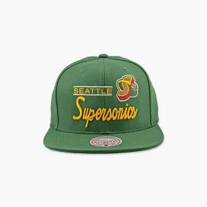 Seattle SuperSonics Retro Lockup Snapback