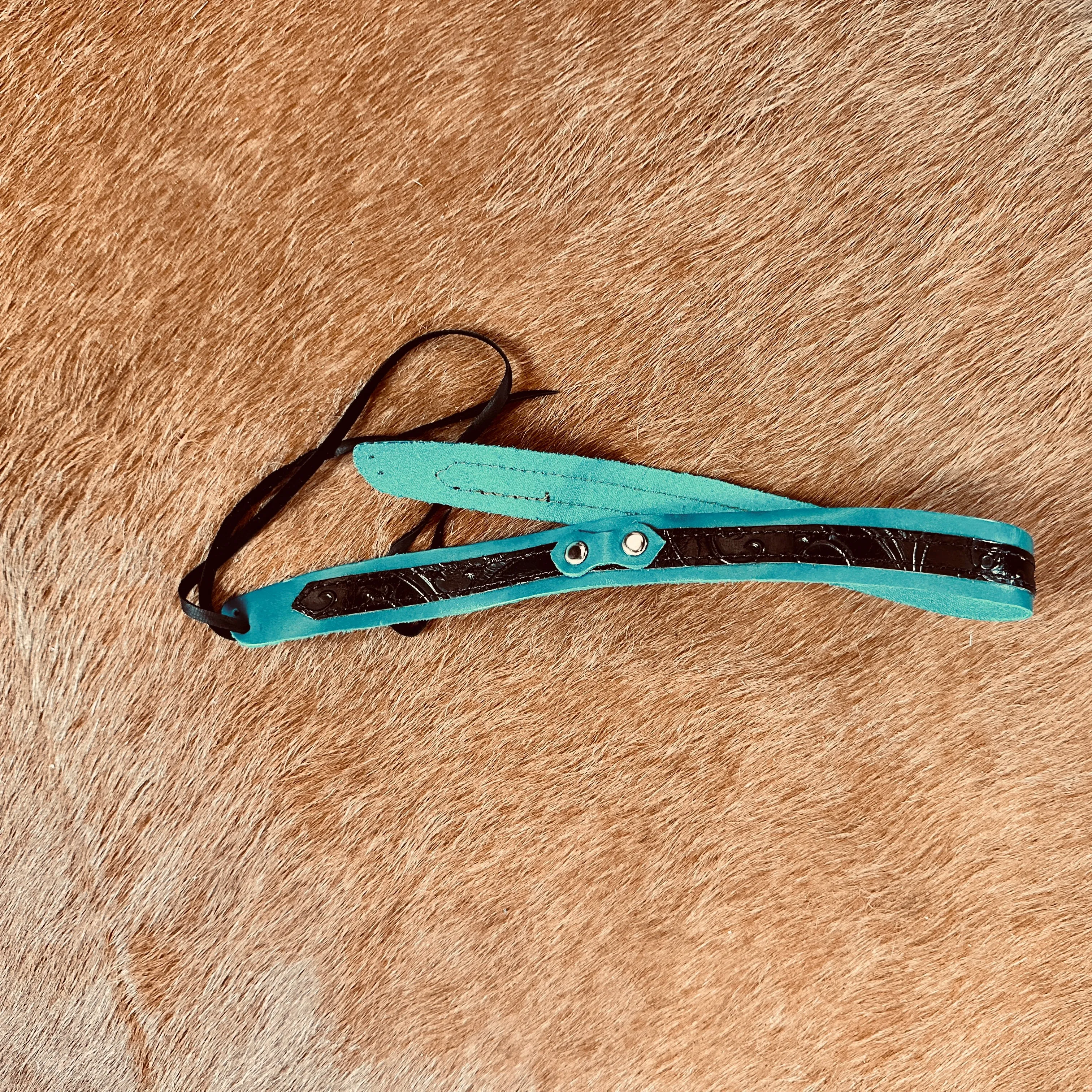 Skylark Turquoise Leather Hat Band