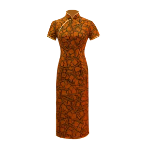 SPARKLE BY KAREN CHAN x  HK Heritage Museum【JUNK PARTY】100% Silk Cheongsam (Cap Sleeve)