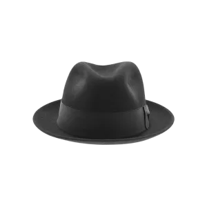 Stetson Hats Frederick Black Wool Felt Fedora Hat