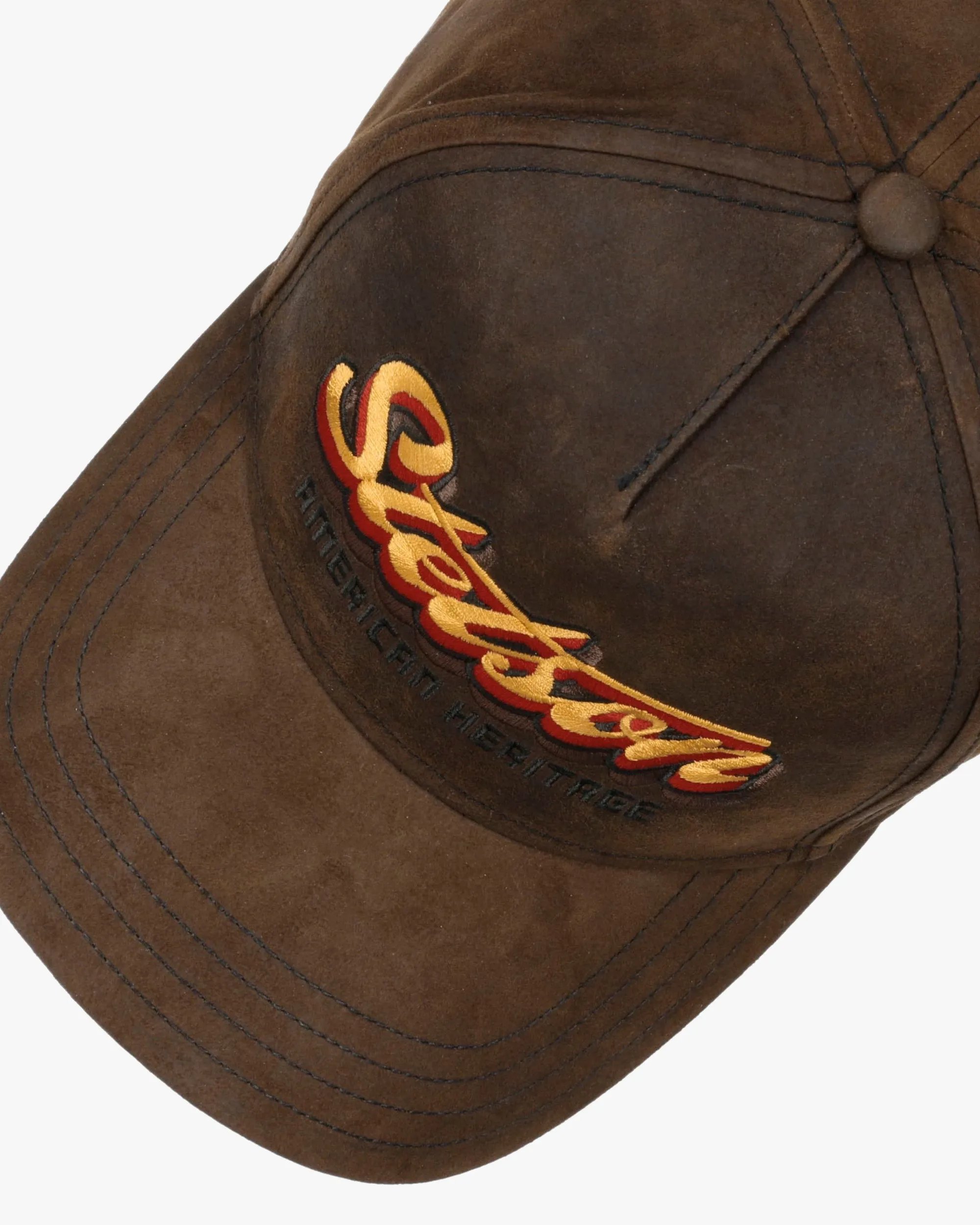 Stetson Oily Goat Suede Trucker Cap - Mud