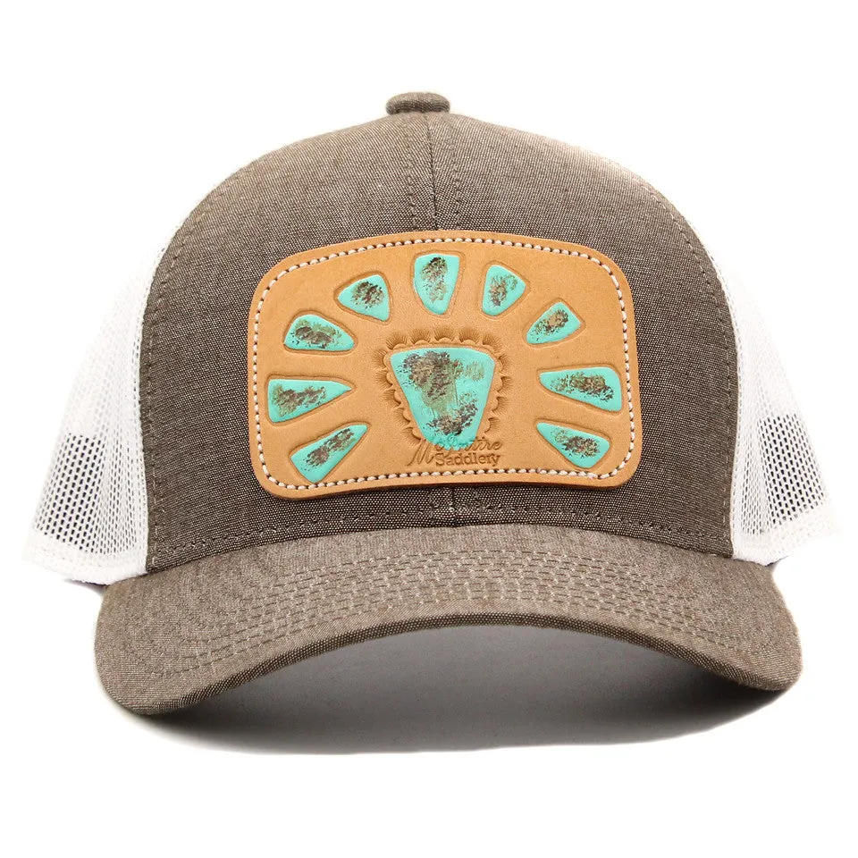 Stone Leather Patch Cap