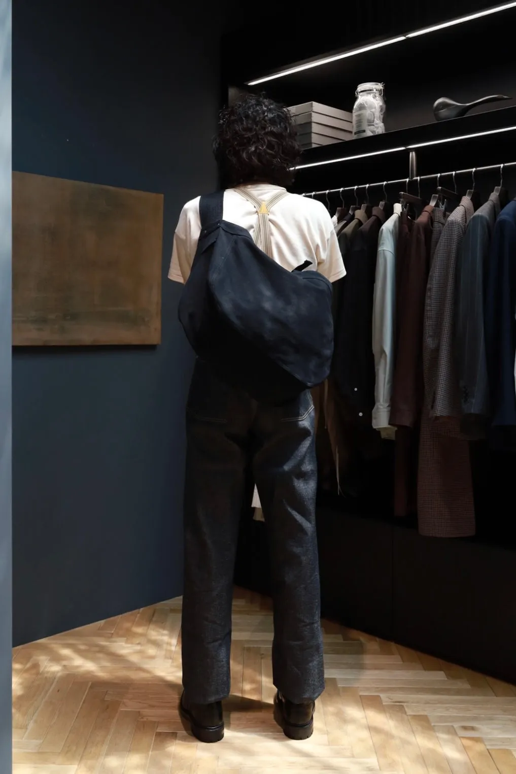 Taiga Takahashi NEWSBOY BAG (BLACK)