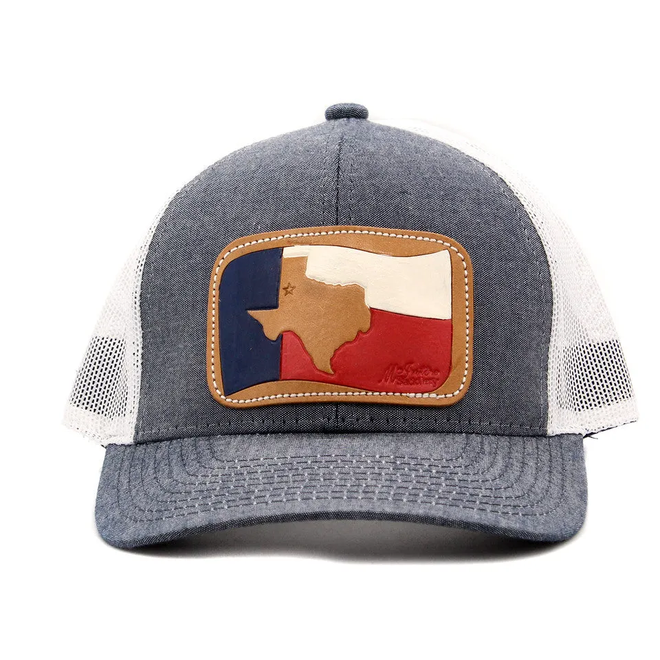 Texas Flag Leather Patch Cap
