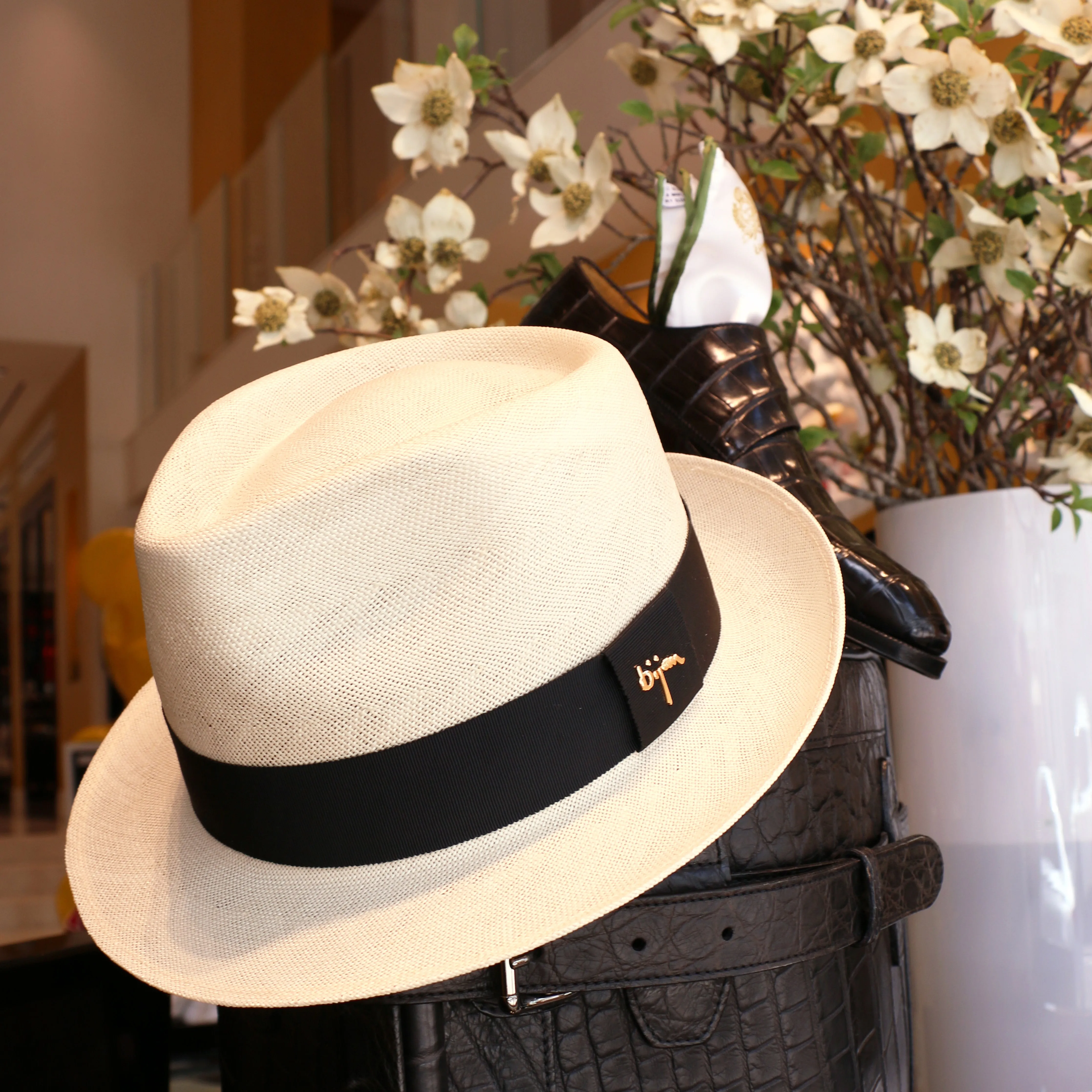White Fedora Hat