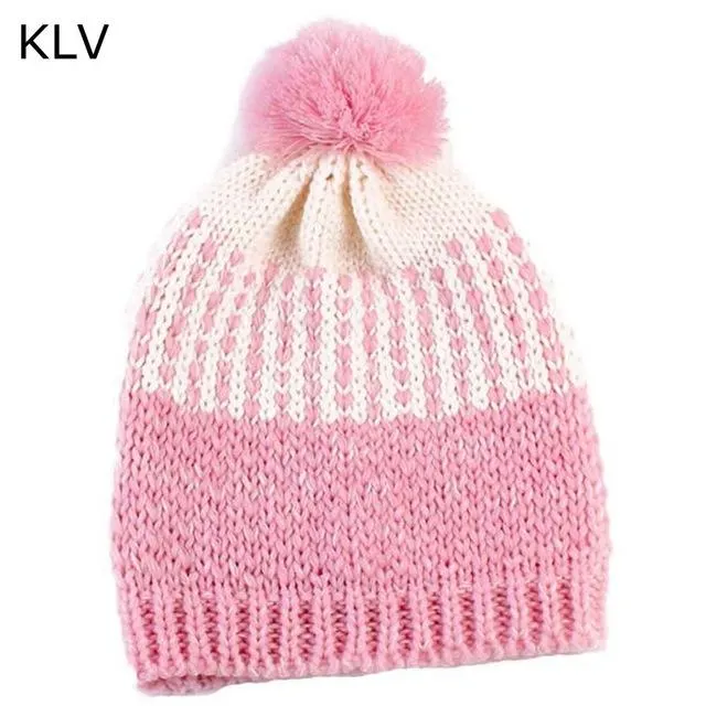 Winter Baby Beanie Hat Cute Knitted Kids Beanie