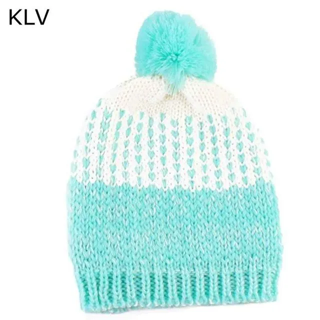 Winter Baby Beanie Hat Cute Knitted Kids Beanie