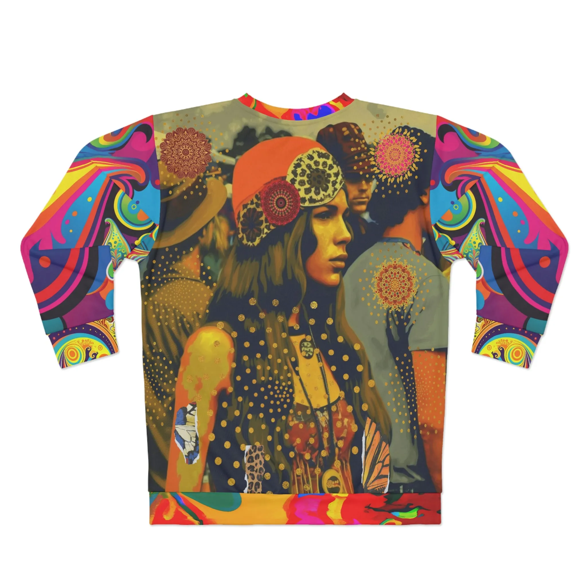 Woodstock Girl Mandala Unisex Sweatshirt (Gold Label)
